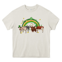 Cream cow st patrick days Heavy Core Tee - MaliasSmallBusiness