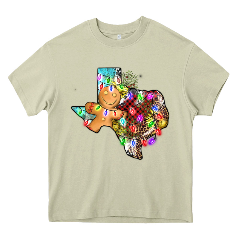 Christmas Texas Map Heavy Core Tee by AdoDesignShop | Teevron