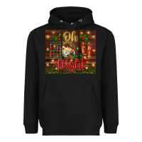 Black oh holy night Heavyweight Hoodie - BundleAndBundleShop