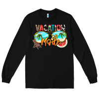 Black vacation mode Long Sleeve Tee - NancyCooperArtShop