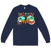 Navy vacation mode Long Sleeve Tee - NancyCooperArtShop