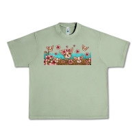 Oil Green floral chihuahua dogs Urban Heavy Tee - Jasminsmagicworld