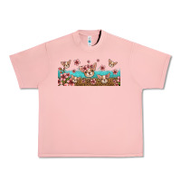 Salmon floral chihuahua dogs Urban Heavy Tee - Jasminsmagicworld