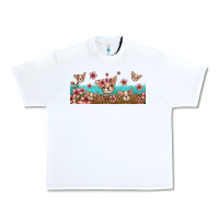White floral chihuahua dogs Urban Heavy Tee - Jasminsmagicworld
