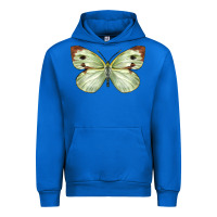 Cobalt Cabbage Butterfly Urban Hoodie - LillyAllenDesigns