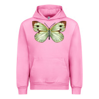 Fuchsia Pink Cabbage Butterfly Urban Hoodie - LillyAllenDesigns