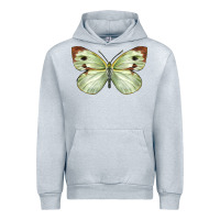 Heather Grey Cabbage Butterfly Urban Hoodie - LillyAllenDesigns
