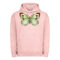Pigment Salmon Cabbage Butterfly Urban Hoodie - LillyAllenDesigns