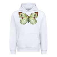 White Cabbage Butterfly Urban Hoodie - LillyAllenDesigns