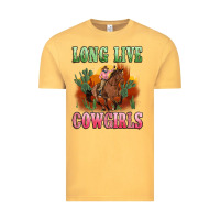 Vintage Mustard long live cowgirls artiststas Vintage Tee - Artiststas