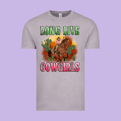 Long Live Cowgirls Artiststas Vintage Tee Designed By Artiststas