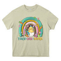 Mossy teach love inspire rainbow Heavy Core Tee - MaliasSmallBusiness