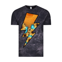 Cloud Black Lightning Bolt Vintage Tee - JahusDesignShop