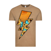 Vintage Coffee Lightning Bolt Vintage Tee - JahusDesignShop