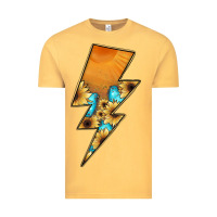 Vintage Mustard Lightning Bolt Vintage Tee - JahusDesignShop