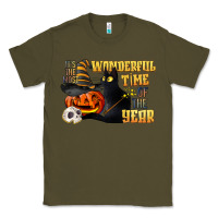 Army Green wonderful time of the year halloween Classic Tee - LillyAllenDesigns
