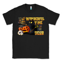 Black wonderful time of the year halloween Classic Tee - LillyAllenDesigns