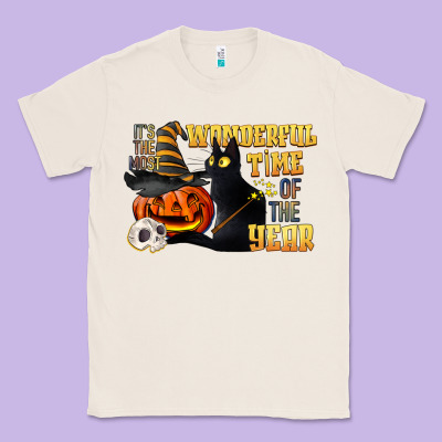 Wonderful Time Of The Year Halloween Classic Tee Designed By Lillyallendesigns
