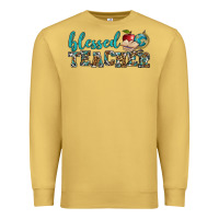 Antique Gold blessed teacher Premium Sweatshirt - BundleAndBundleShop