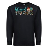 Black blessed teacher Premium Sweatshirt - BundleAndBundleShop