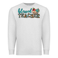 Oatmeal Heather blessed teacher Premium Sweatshirt - BundleAndBundleShop