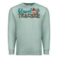Seafoam blessed teacher Premium Sweatshirt - BundleAndBundleShop