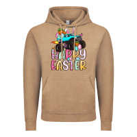 Vintage Coffee monster truck happy easter Vintage Hoodie - Artiststas