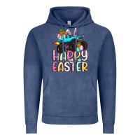 Vintage Denim monster truck happy easter Vintage Hoodie - Artiststas