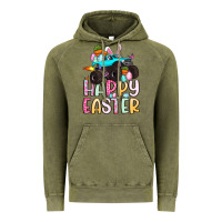 Vintage Olive monster truck happy easter Vintage Hoodie - Artiststas