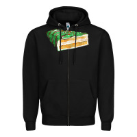 Black green christmas cake fa element 1 Zipper Hoodie - FaDigitalArtStudio