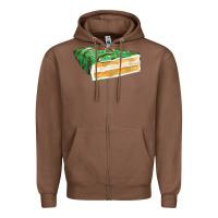 Chestnut green christmas cake fa element 1 Zipper Hoodie - FaDigitalArtStudio