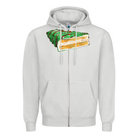 Dove Grey green christmas cake fa element 1 Zipper Hoodie - FaDigitalArtStudio