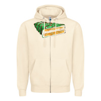 Sandshell green christmas cake fa element 1 Zipper Hoodie - FaDigitalArtStudio