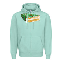 Seafoam green christmas cake fa element 1 Zipper Hoodie - FaDigitalArtStudio