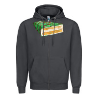Smoke green christmas cake fa element 1 Zipper Hoodie - FaDigitalArtStudio