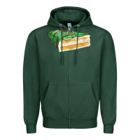Sports Green green christmas cake fa element 1 Zipper Hoodie - FaDigitalArtStudio