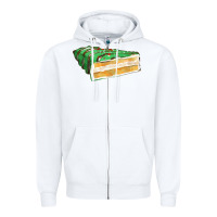 White green christmas cake fa element 1 Zipper Hoodie - FaDigitalArtStudio