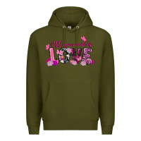 Army Green All you need is love Valentine's Day Premium Hoodie - FaDigitalArtStudio