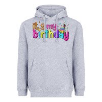 Heather Grey it's my birthday Heavyweight Hoodie - BundleAndBundleShop