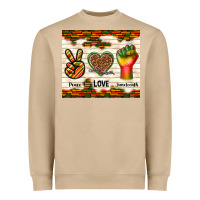 Mushroom peace love juneteenth Heavyweight Sweatshirt - TumblerDesignByShophia