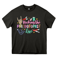 Asphalt rocking the phlebotomist life Heavy Core Tee - MaliasSmallBusiness