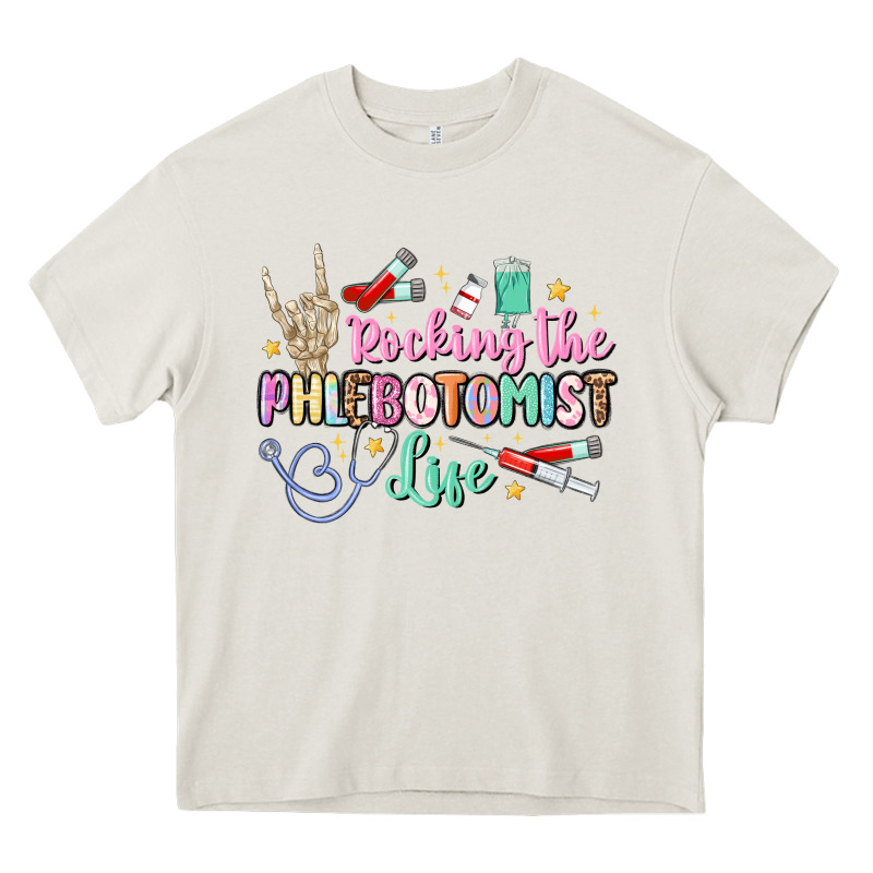 Rocking The Phlebotomist Life Heavy Core Tee by MaliasSmallBusiness | Teevron