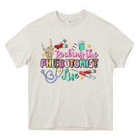 Cream rocking the phlebotomist life Heavy Core Tee - MaliasSmallBusiness