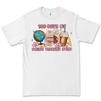 White 100 days of doing teacher stuff Premium Tee - MaliasSmallBusiness