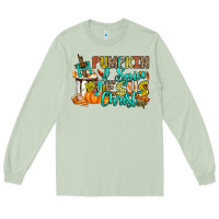 Matcha Pumpkin spice and Jesus Christ Long Sleeve Tee - RanaPortraitStore