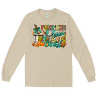 Mushroom Pumpkin spice and Jesus Christ Long Sleeve Tee - RanaPortraitStore