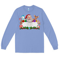 Colony Blue custom name christmas Long Sleeve Tee - texasbilliewilder