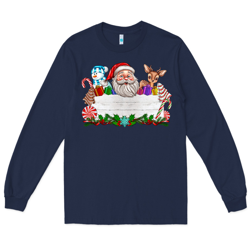 Custom Name Christmas Long Sleeve Tee by texasbilliewilder | Teevron