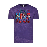 Cloud Purple little miss firecracker 4th of july Vintage Tee - Artiststas