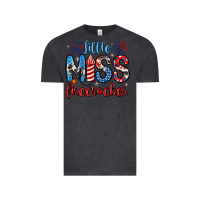 Vintage Black little miss firecracker 4th of july Vintage Tee - Artiststas